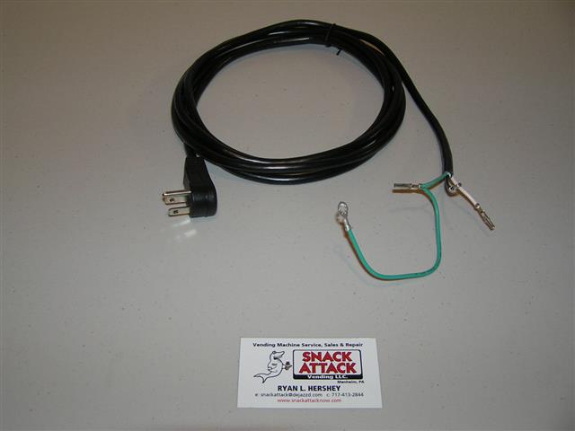 New Vending machine POWER CABLE Cord W/GROMMET Fits lot of items 