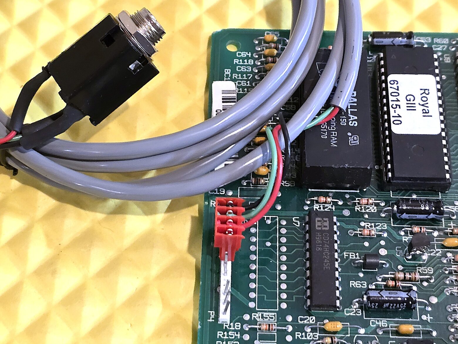 ROYAL VENDORS 660, 804, 550 G3 COKE MACHINE CONTROL BOARD RED MODE BUTTON EXTERNAL DEX CABLE - Image 2