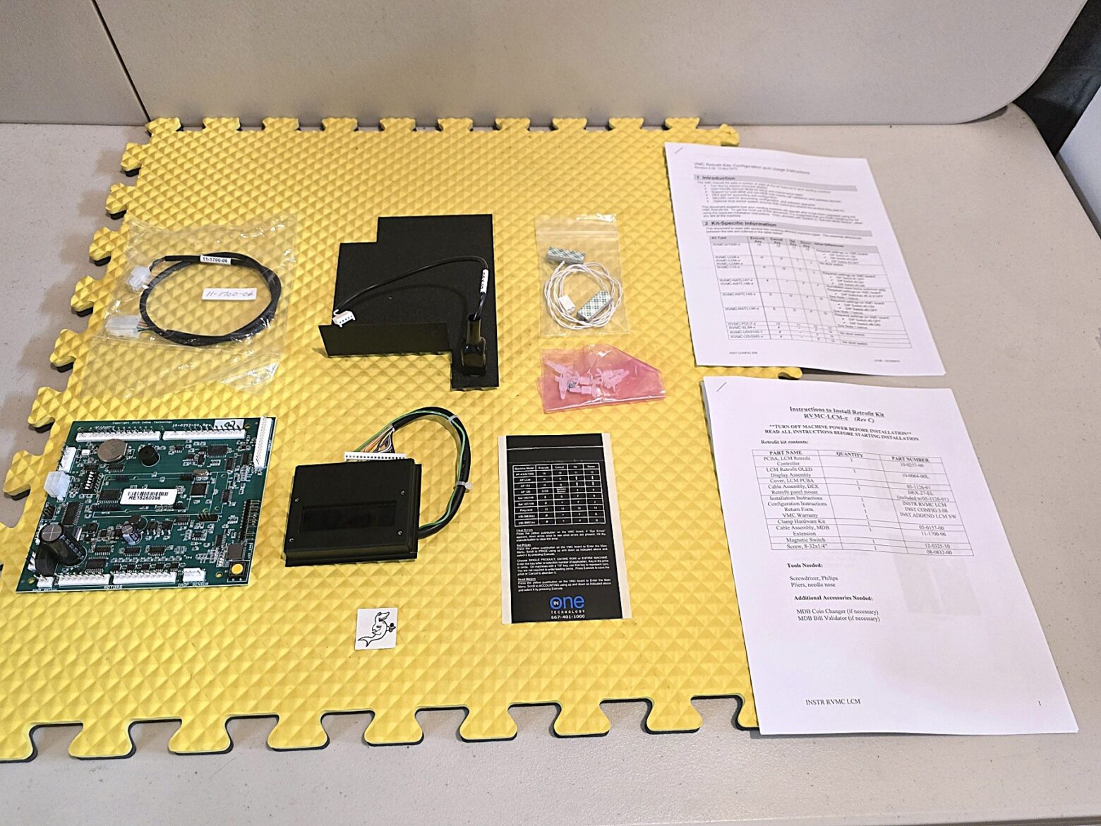(AP) AUTOMATIC PRODUCTS LCM 1, 2, 3, 4 SNACK / CAN COMBO MACHINE "INONE" BOARD MDB UPGRADE KIT for Credit Card & Dex