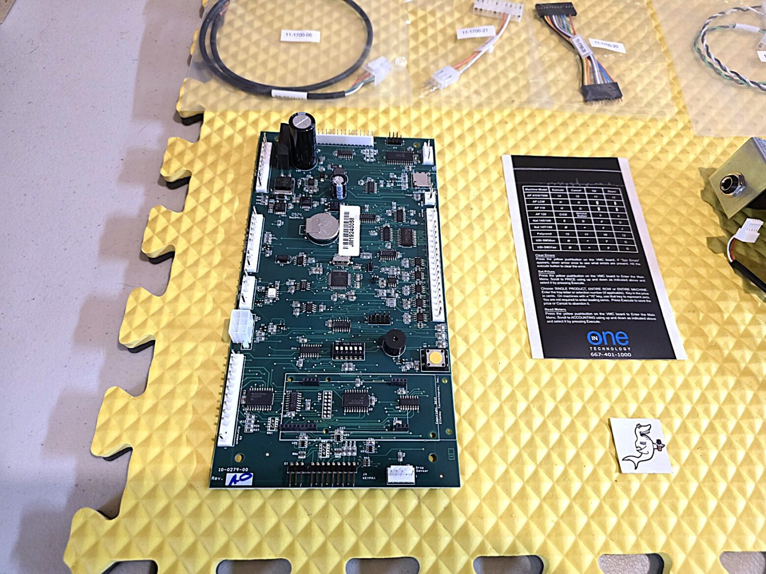 USI, FSI 3013A, 3014A, 3015A, 3039, 3053, 3054, 3076, 3085, 3158, 3159, 3160, 3185 SNACK MACHINE "INONE" BOARD MDB UPGRADE KIT for Credit Card & Dex - Image 2