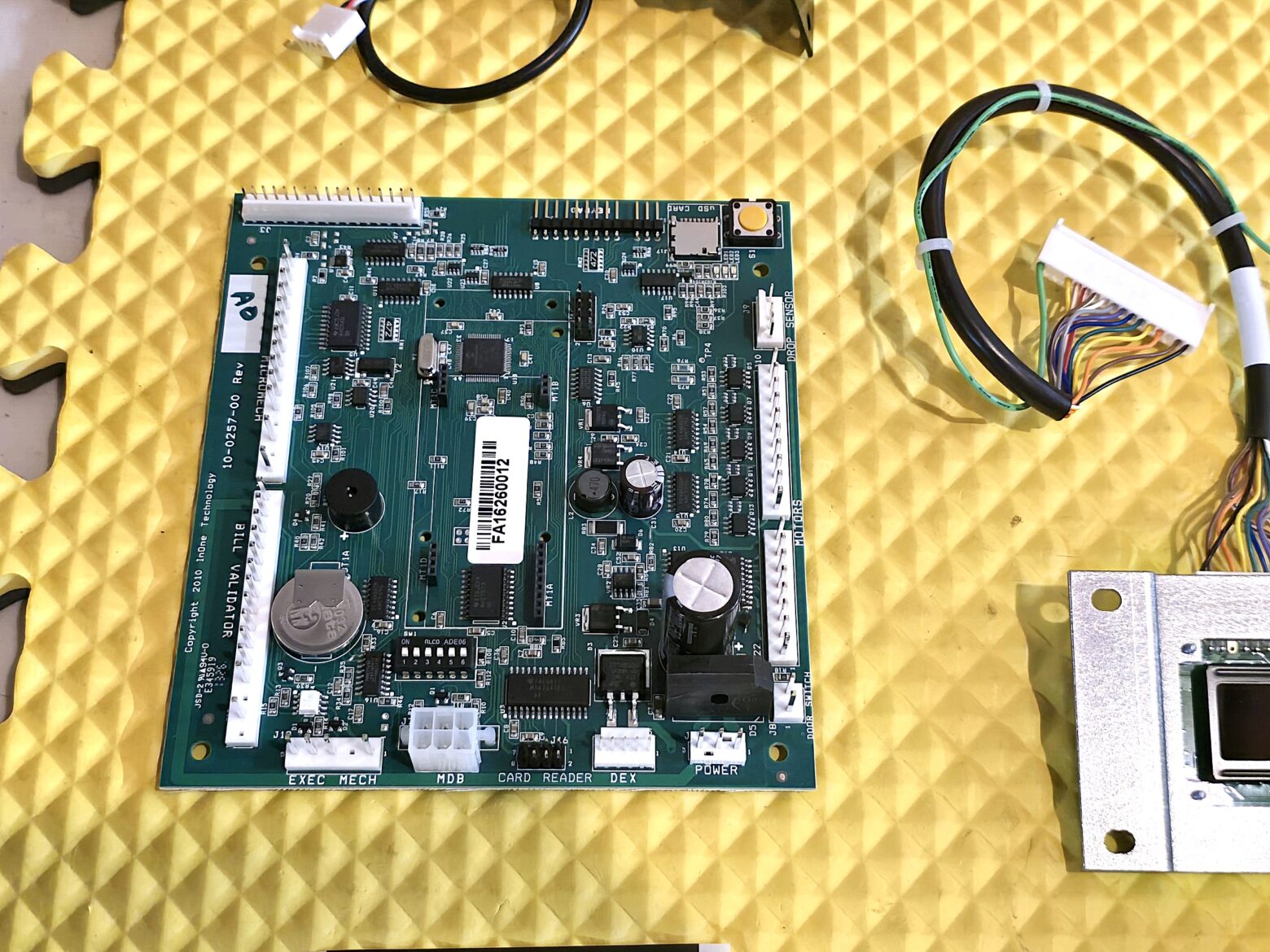 USI, FSI 3114, 3119, 3120, 2129, 3130, 3132, 3140, 3141 SNACK MACHINE "INONE" BOARD MDB UPGRADE KIT for Credit Card & Dex - Image 2