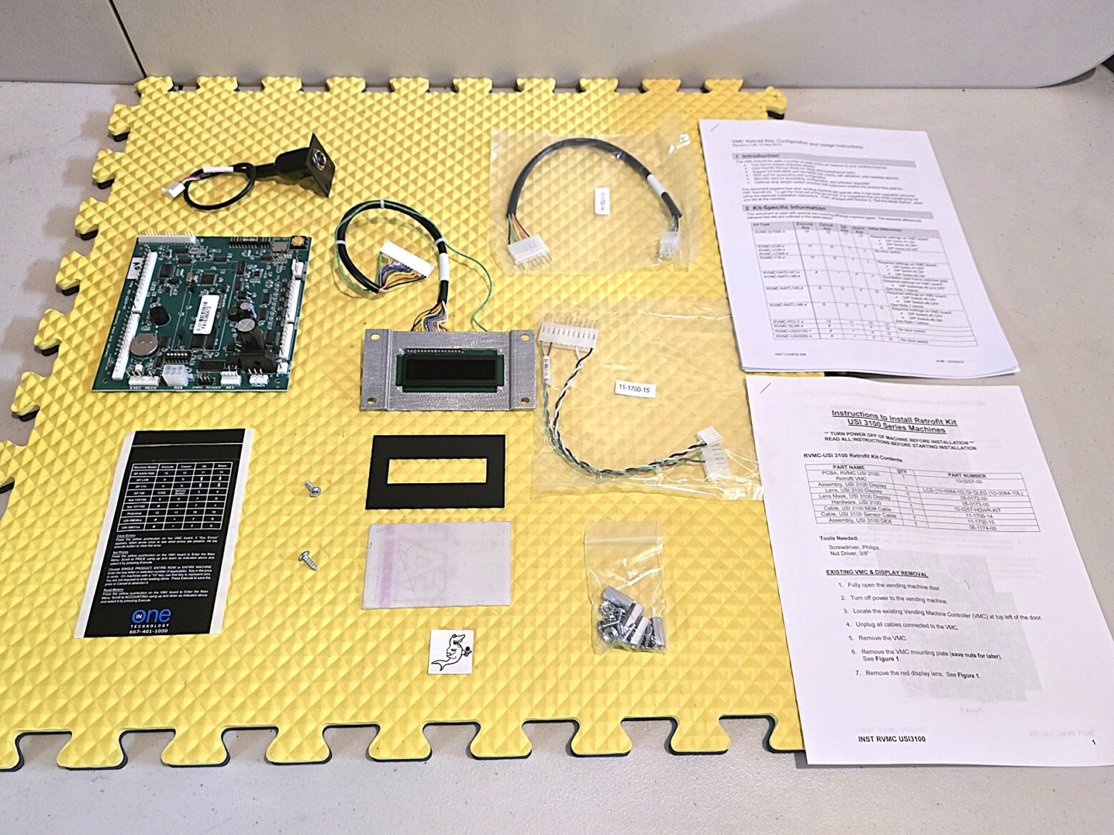 USI, FSI 3114, 3119, 3120, 2129, 3130, 3132, 3140, 3141 SNACK MACHINE "INONE" BOARD MDB UPGRADE KIT for Credit Card & Dex