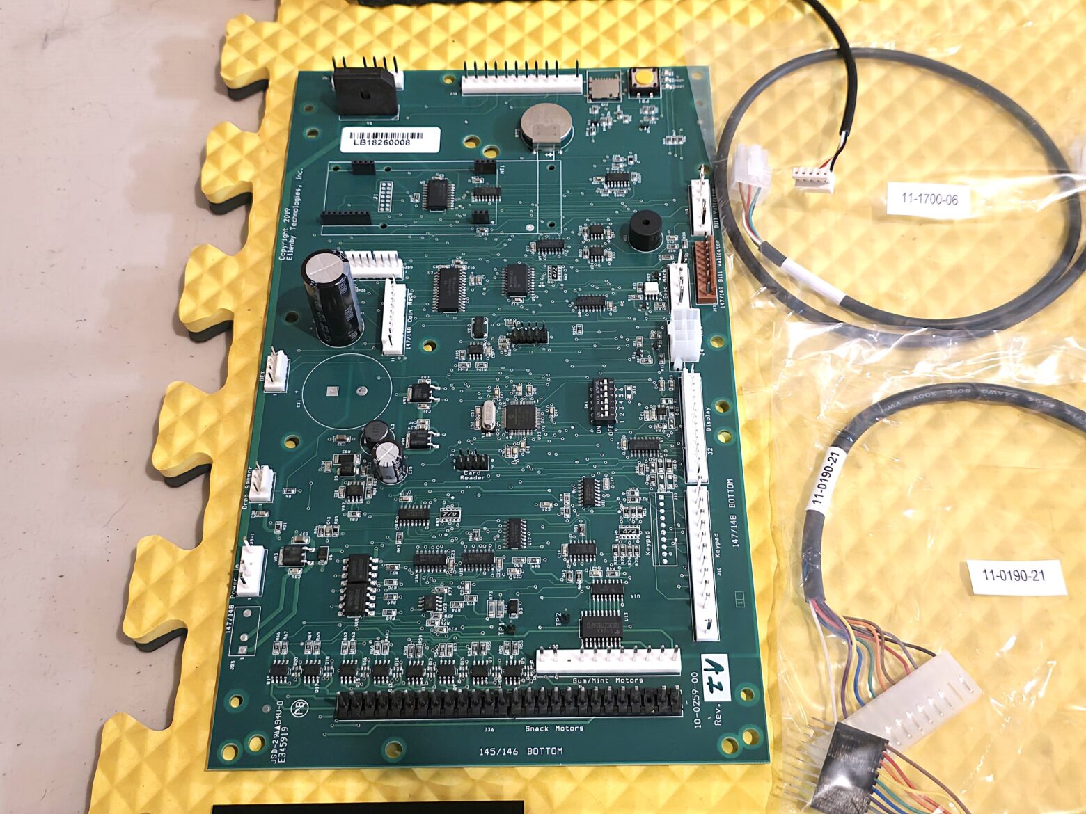 CRANE NATIONAL 147, 148 SNACK MACHINE "INONE" BOARD MDB UPGRADE KIT for Credit Card & Dex - Image 2