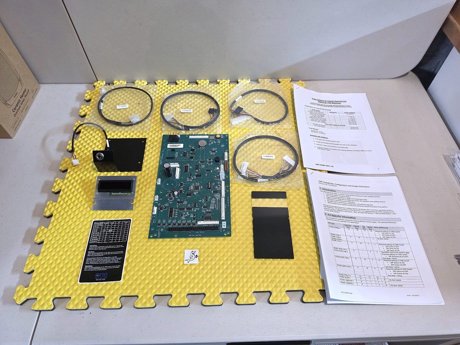 CRANE NATIONAL 145, 146 SNACKTRON 1 MACHINE "INONE" BOARD MDB UPGRADE KIT for Credit Card & Dex